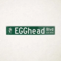 Big Green Egg Egghead Straatnaam Bord