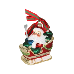 Big Green Egg Kerstbal Kerstman In Slede