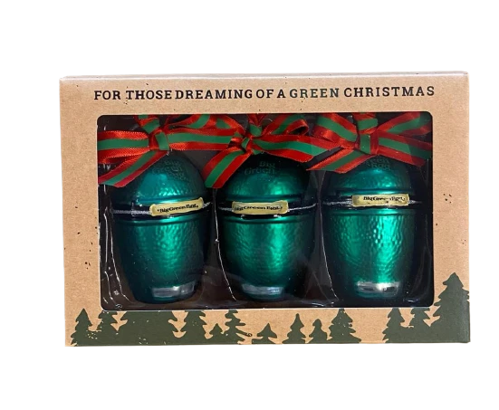 Big Green Egg Trio Mini Kerstballen - Afbeelding 3