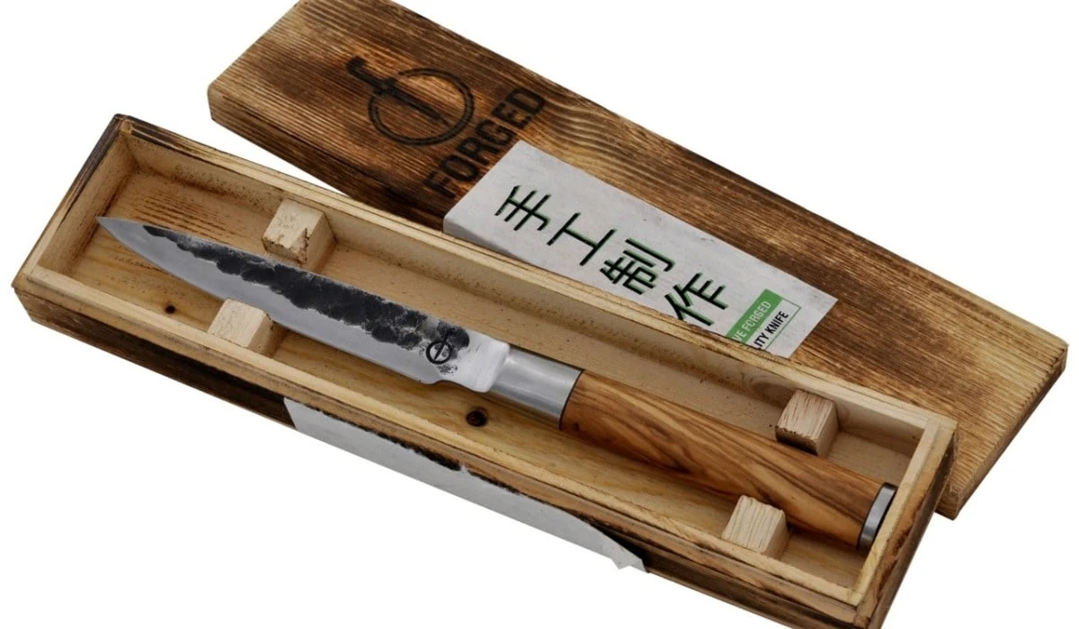 Forged Olive Universeel Mes (officemes) 12cm - Afbeelding 2