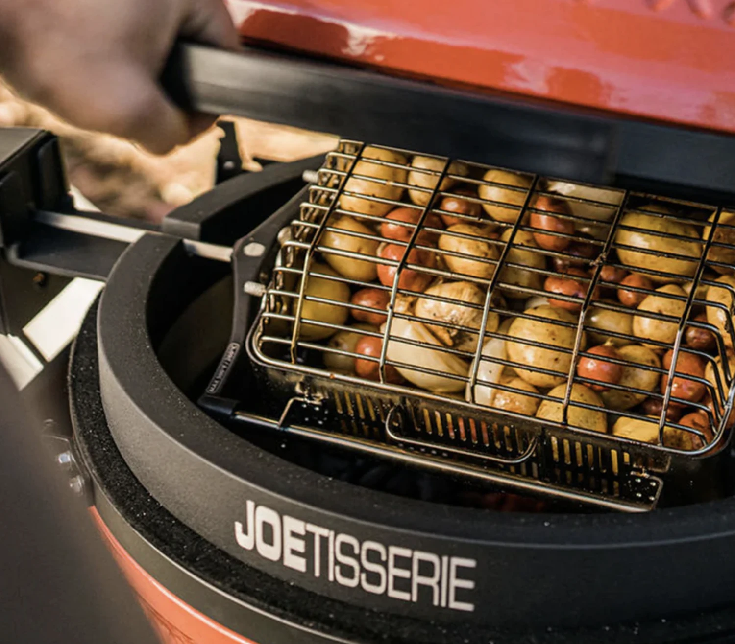 Kamado Joe JoeTisserie Basket Set Spit Mand - Afbeelding 6
