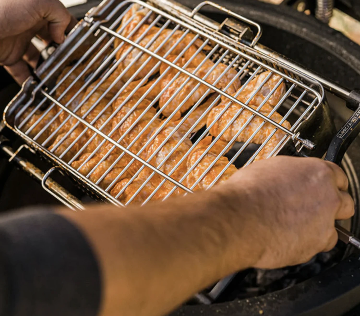 Kamado Joe JoeTisserie Basket Set Spit Mand - Afbeelding 8