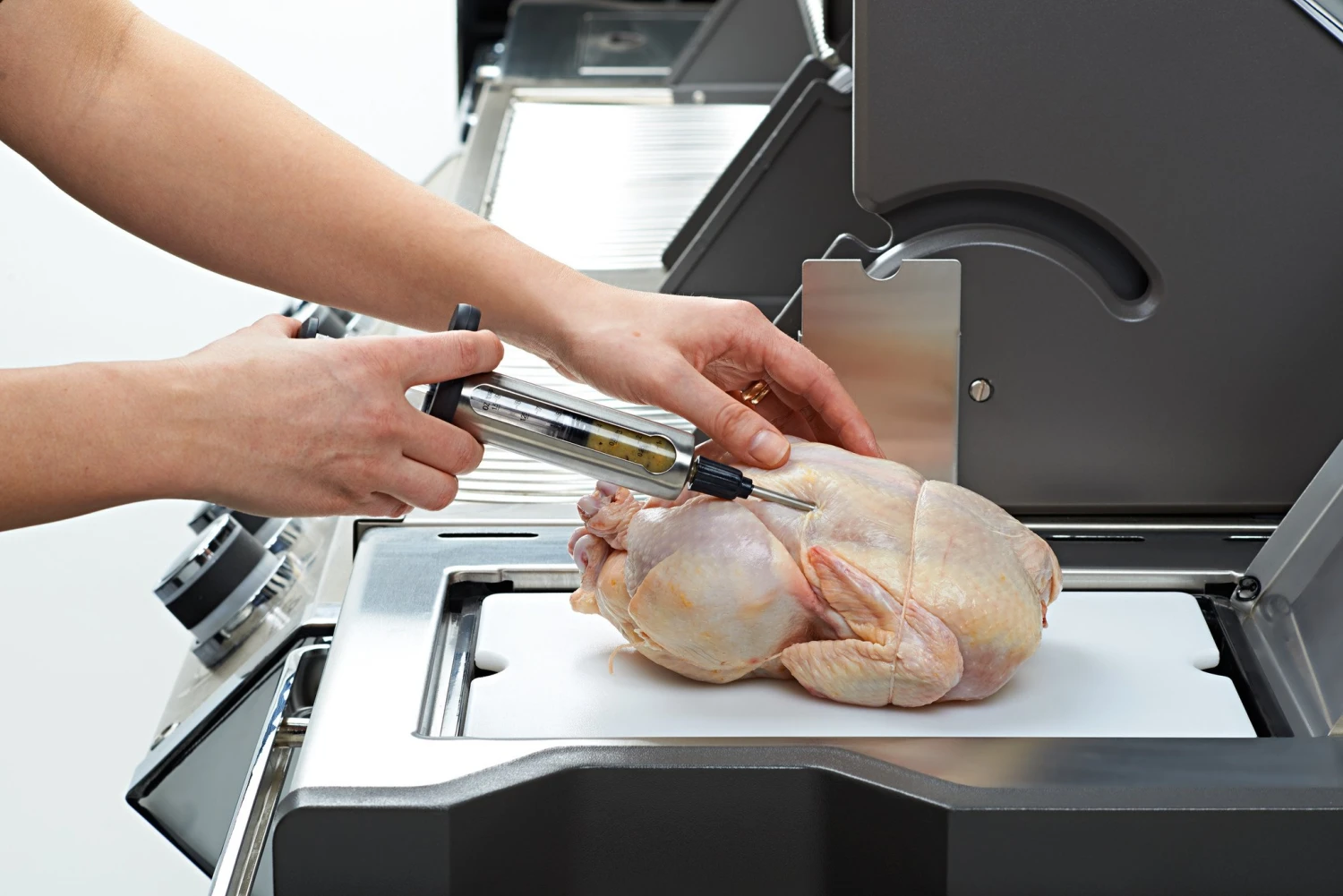 Napoleon RVS Marinade Injectiespuit Inclusief 2 Naalden - Afbeelding 3