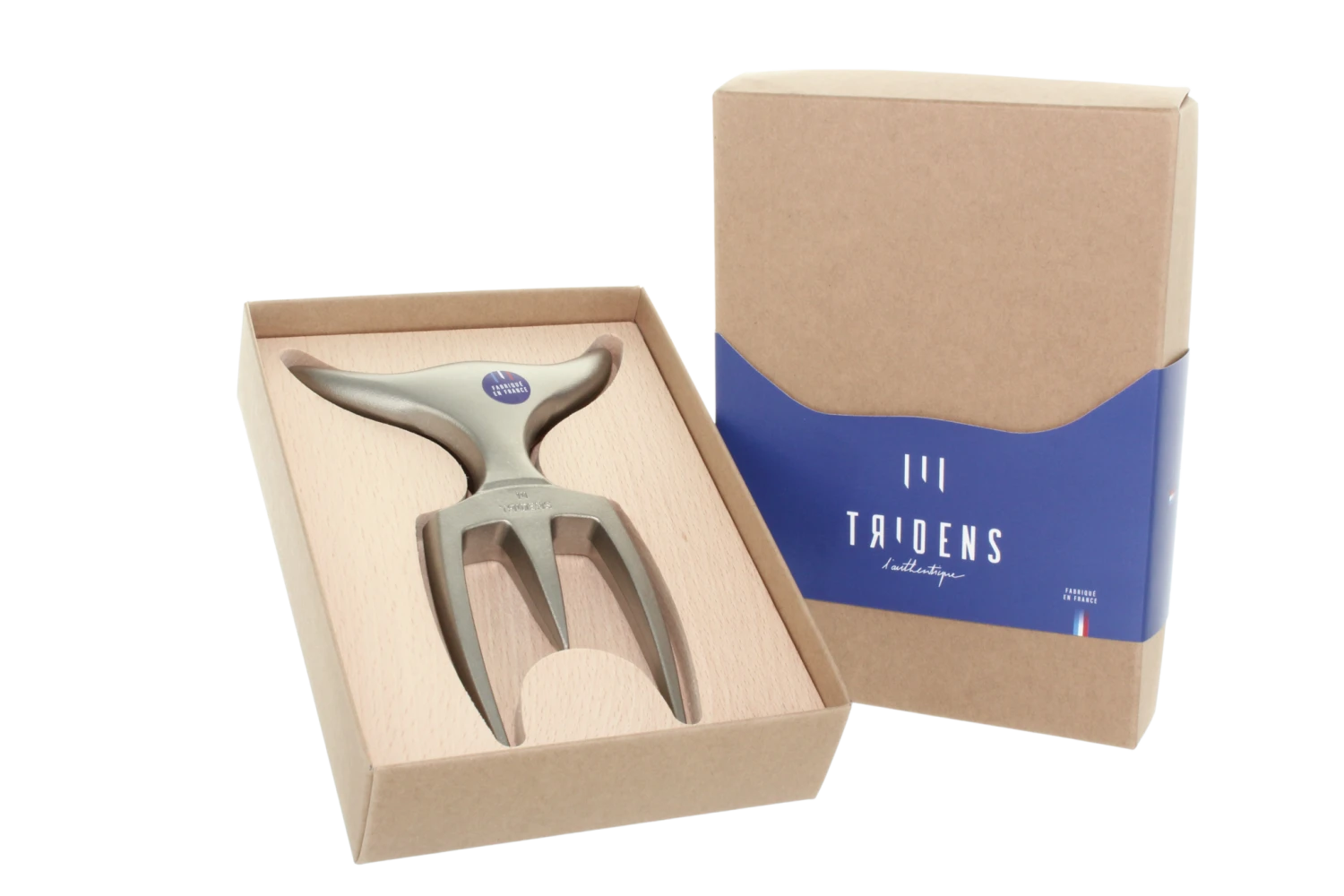 Tridens Brushed Fork Built-in Beechwood Base